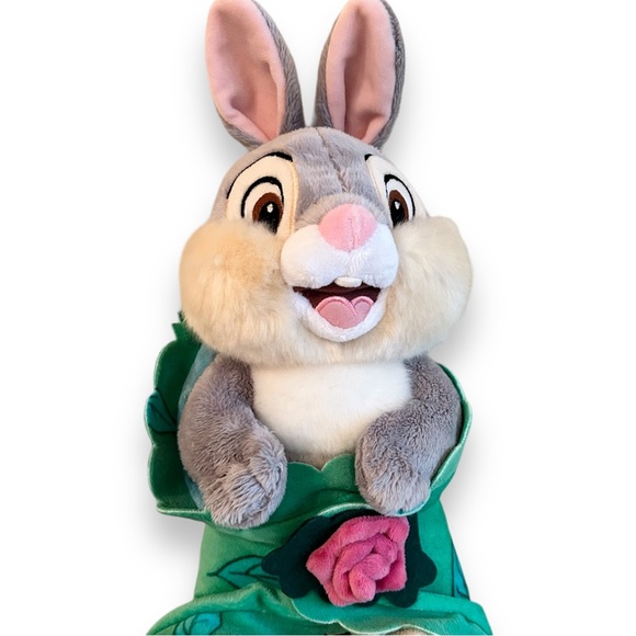 Disney Thumper Blanket Plush Stuffed Animal Disney Babies Rabbit Bunny Green NWT - Picture 2 of 6